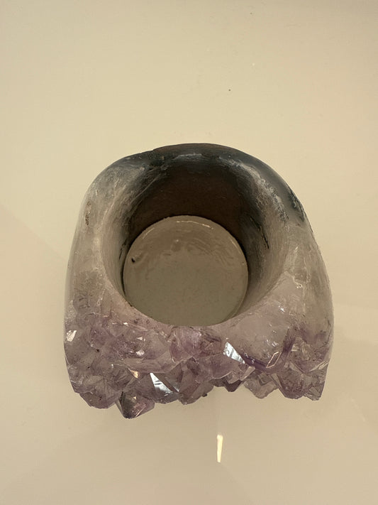 Amethist waxinehouder