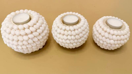 Schelpen theelichthouder