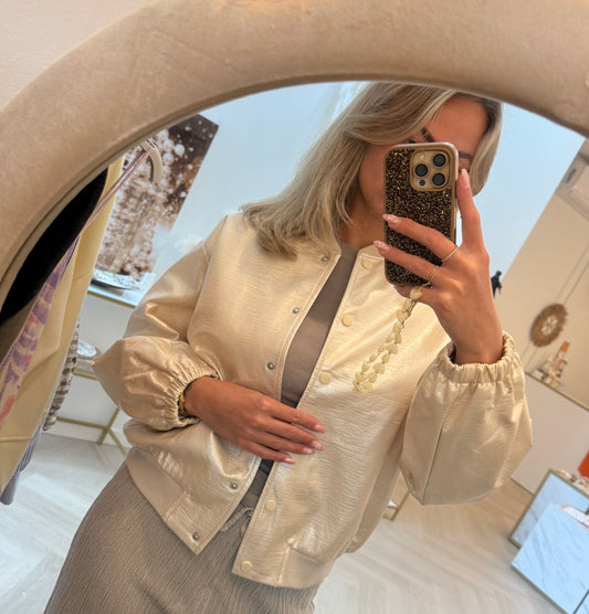 Bomber goud  jasje