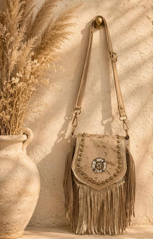 Suède boho tasje