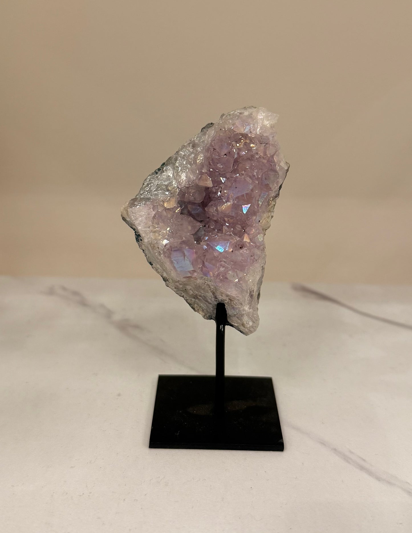 Amethist aura op standaard