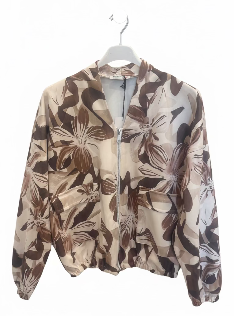 Bomber bloemen jasje