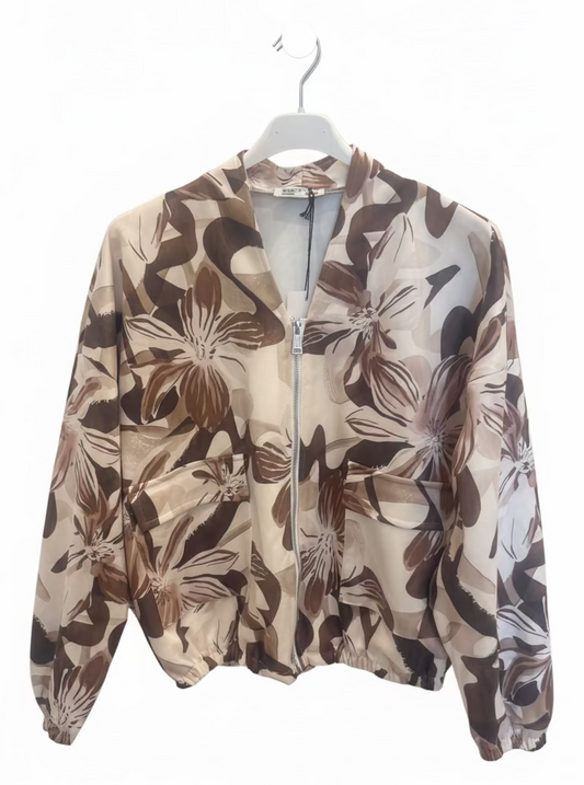 Bomber bloemen jasje