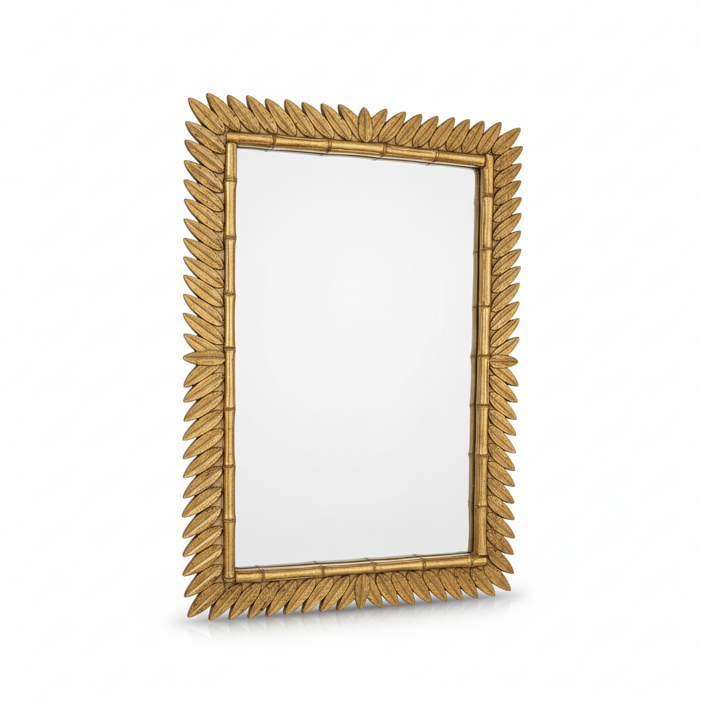 Gouden spiegel bamboo