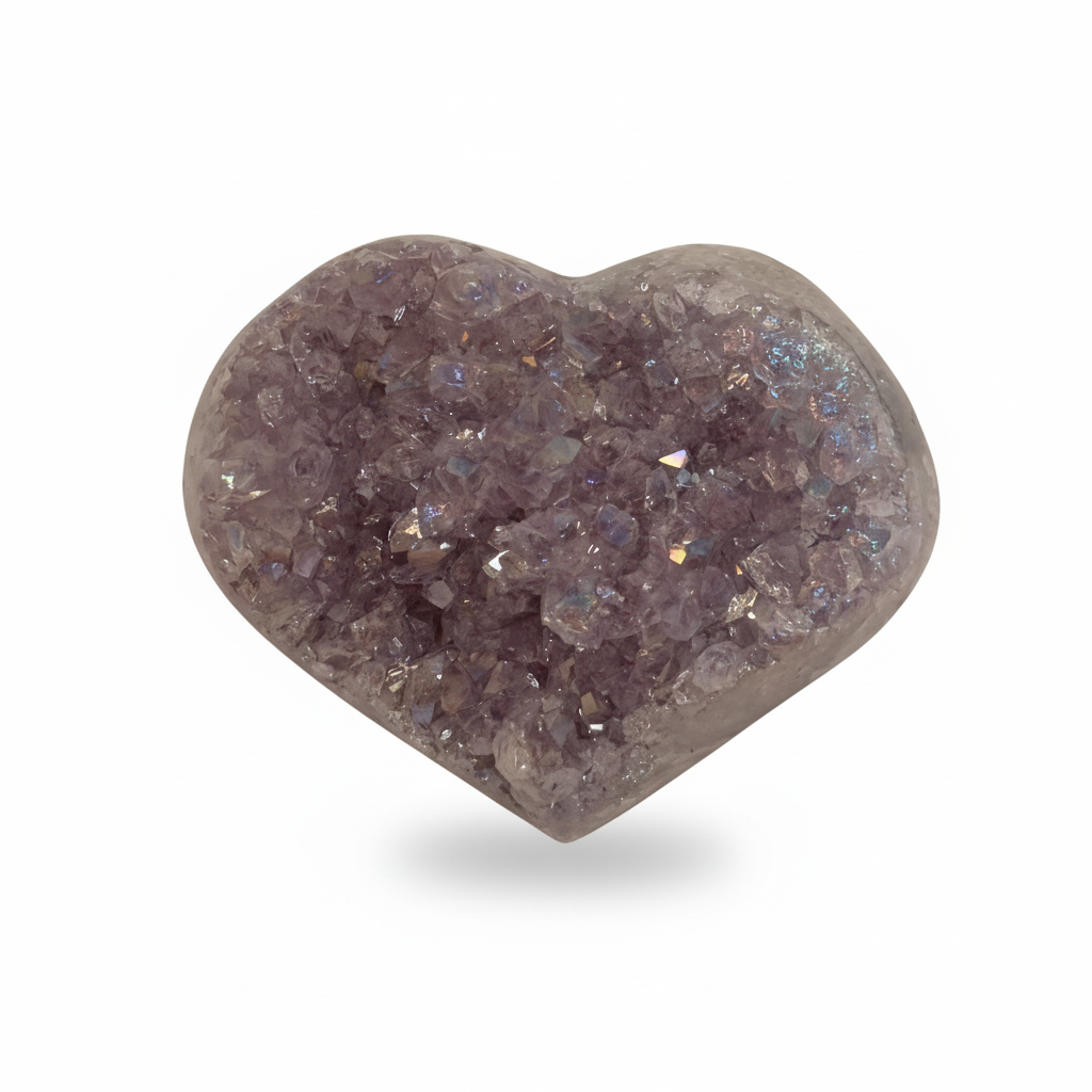 Regenboog aura kwarts hart