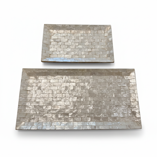 Schaal schelp parelmoer wit