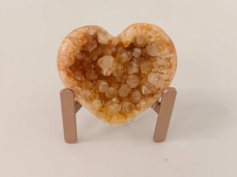 Hart citrien op rosé standaard