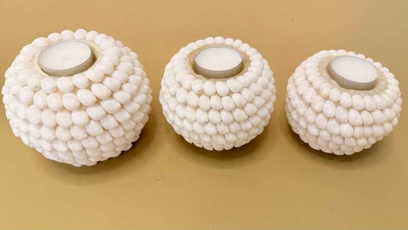 Schelpen theelichthouder